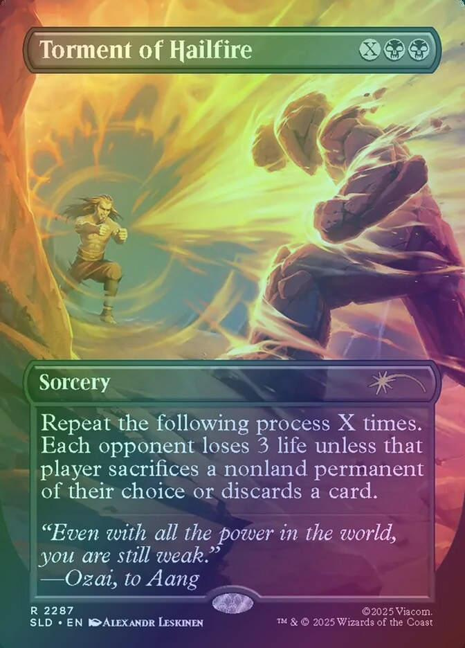 Torment of Hailfire (SLD) (2287) / Borderless / Foil