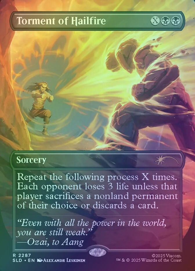 Torment of Hailfire (SLD) (2287) / Borderless / Foil