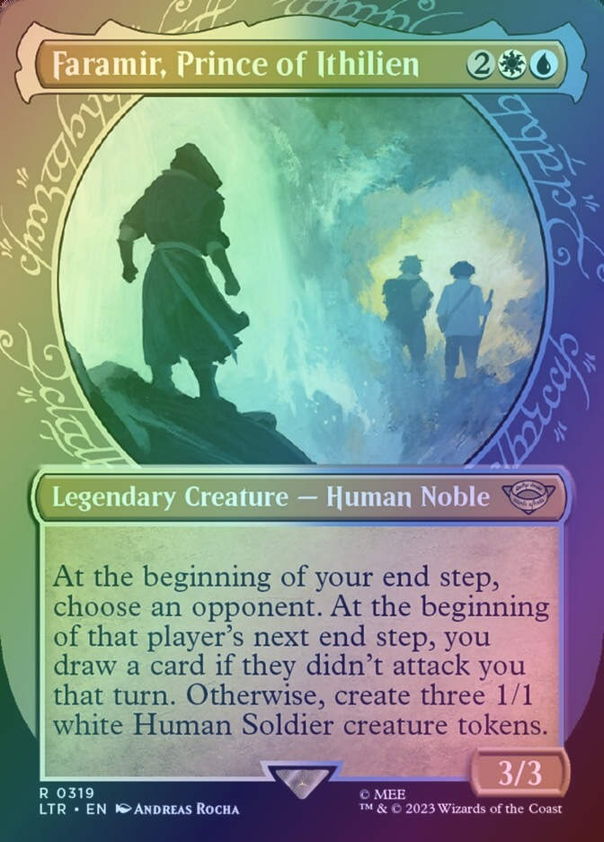 Faramir, Prince of Ithilien (LTR) (319) / Borderless / Showcase / Foil