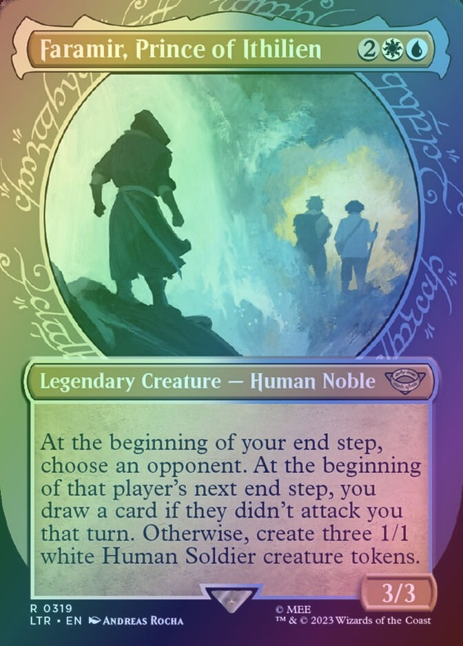 Faramir, Prince of Ithilien (LTR) (319) / Borderless / Showcase / Foil
