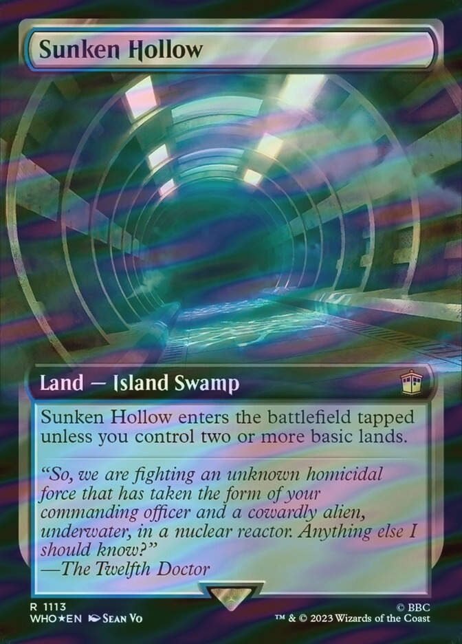 Sunken Hollow (WHO) (1113) / Extended Art / Surge Foil