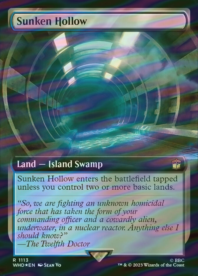 Sunken Hollow (WHO) (1113) / Extended Art / Surge Foil