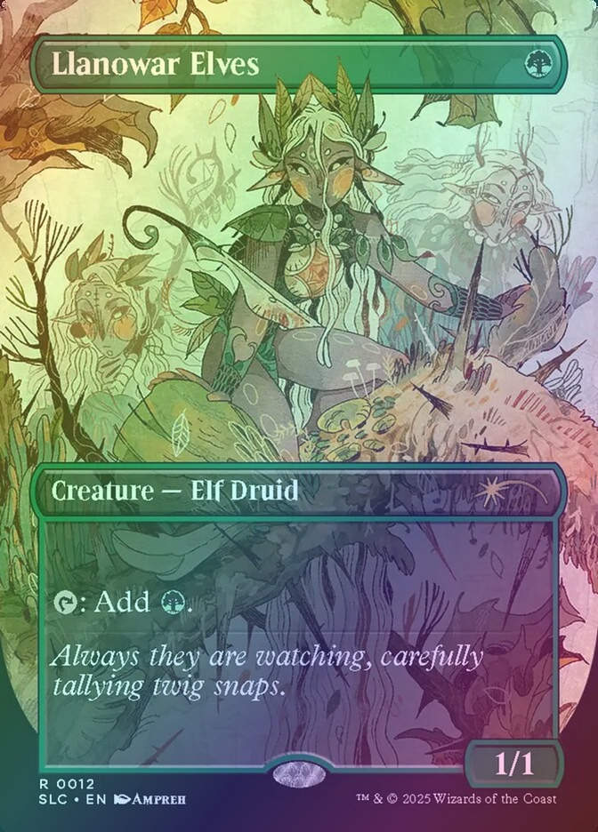 Llanowar Elves (SLC) (12) / Borderless / Foil