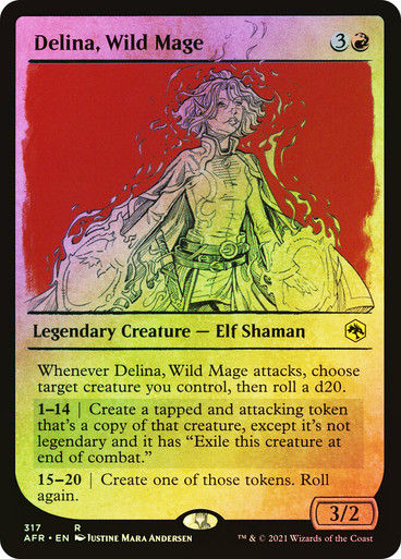Delina, Wild Mage (AFR) / Showcase Foil
