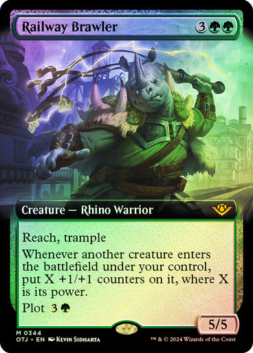 Railway Brawler (otj) (344) / Foil Extended