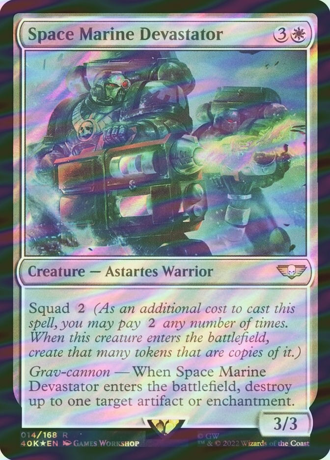 Space Marine Devastator (40K) (14★) / Surge Foil
