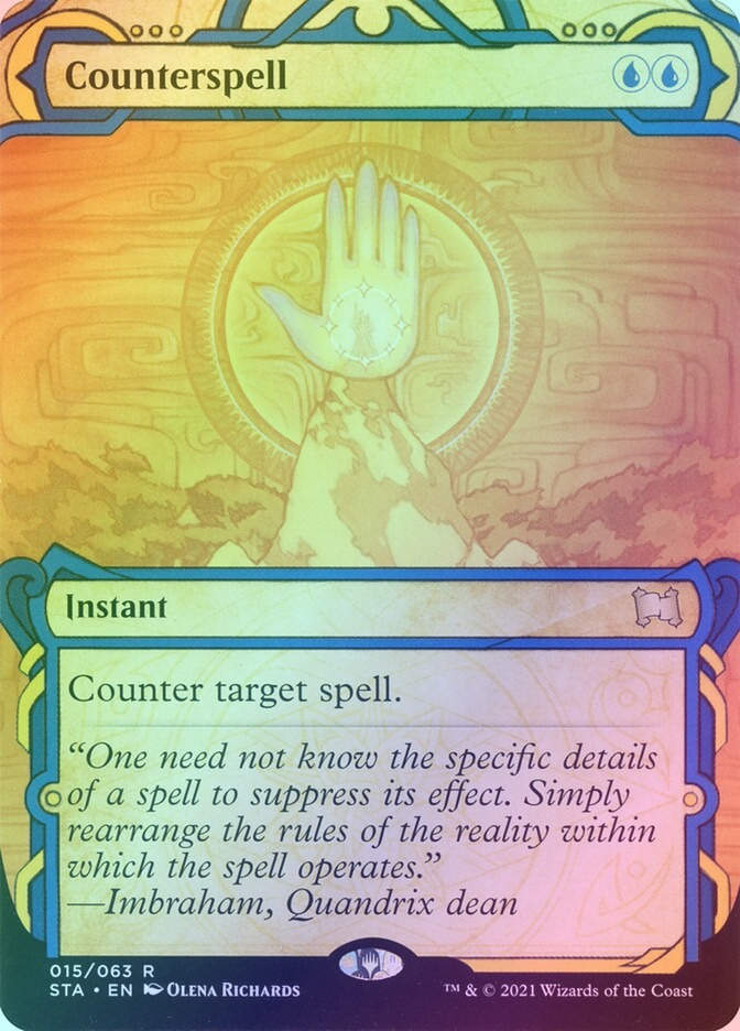Counterspell (STA) (15) / Borderless / Showcase / Foil