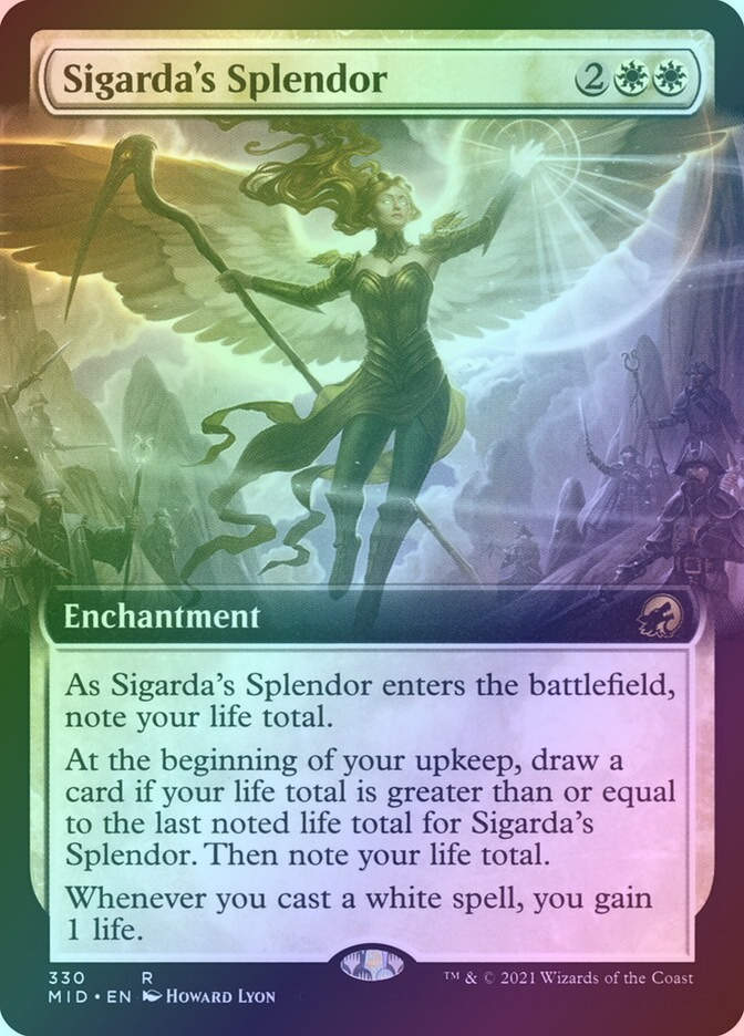 Sigarda's Splendor (MID) (330) / Extended Art / Foil
