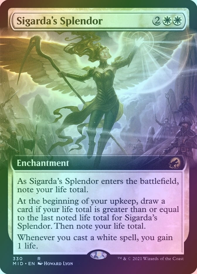 Sigarda's Splendor (MID) (330) / Extended Art / Foil