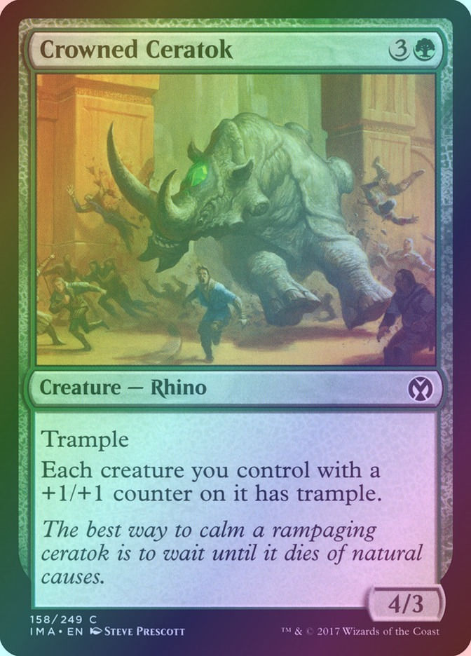 Crowned Ceratok (IMA) (158) / Foil