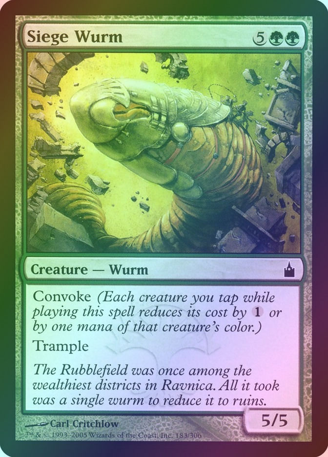 Siege Wurm (RAV) (183) / Foil