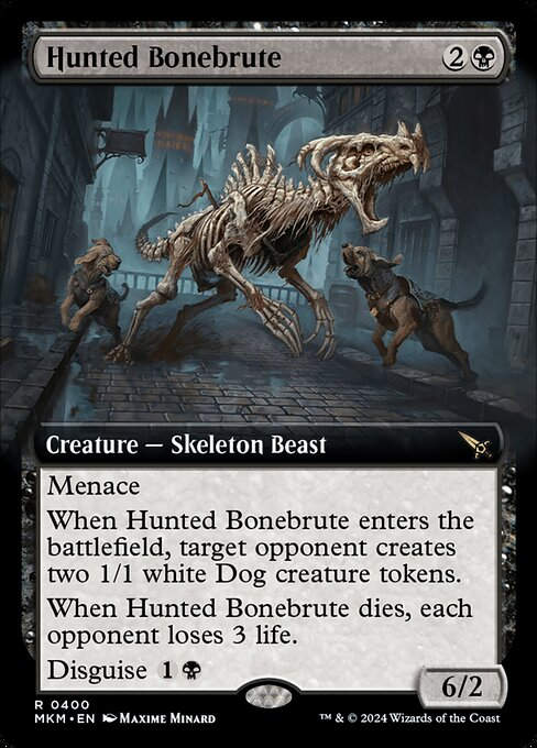 Hunted Bonebrute (mkm) (400) / Extended Art