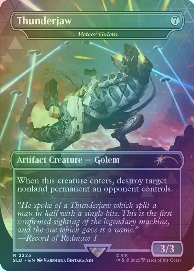 Meteor Golem (SLD) (2225) / Borderless / Foil