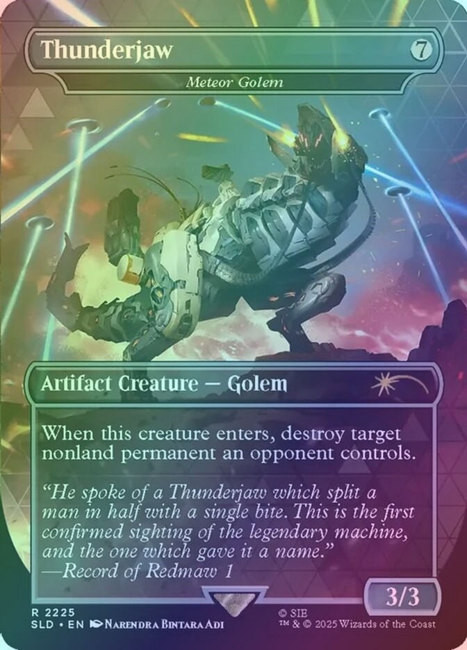 Meteor Golem (SLD) (2225) / Borderless / Foil