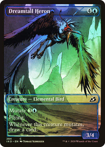 Dreamtail Heron (IKO) (284) / Showcase / Foil