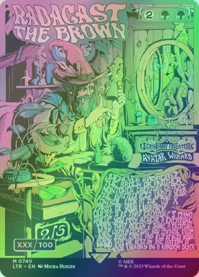 Radagast the Brown (LTR) (740z) / Borderless / Double Rainbow Foil