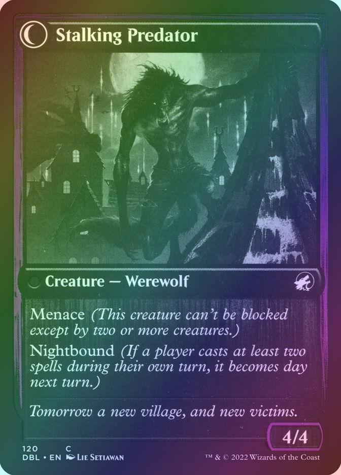 Shady Traveler // Stalking Predator (DBL) (120) / Foil — cara 2 de 2