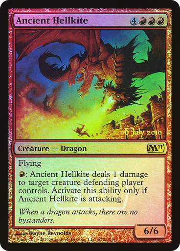 Ancient Hellkite (M11) / Launch Promo Foil