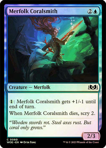 Merfolk Coralsmith (woe) / Foil