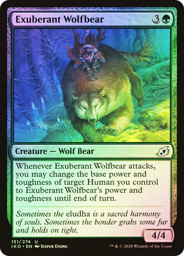 Exuberant Wolfbear (IKO) (151) / Foil