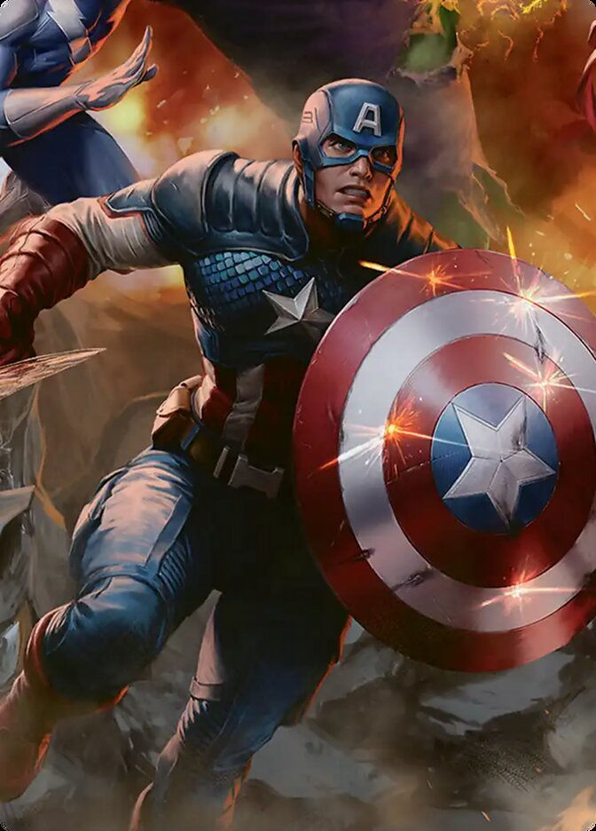 Captain America, Unbowed (AMSH) (5b) / Firma Dorada