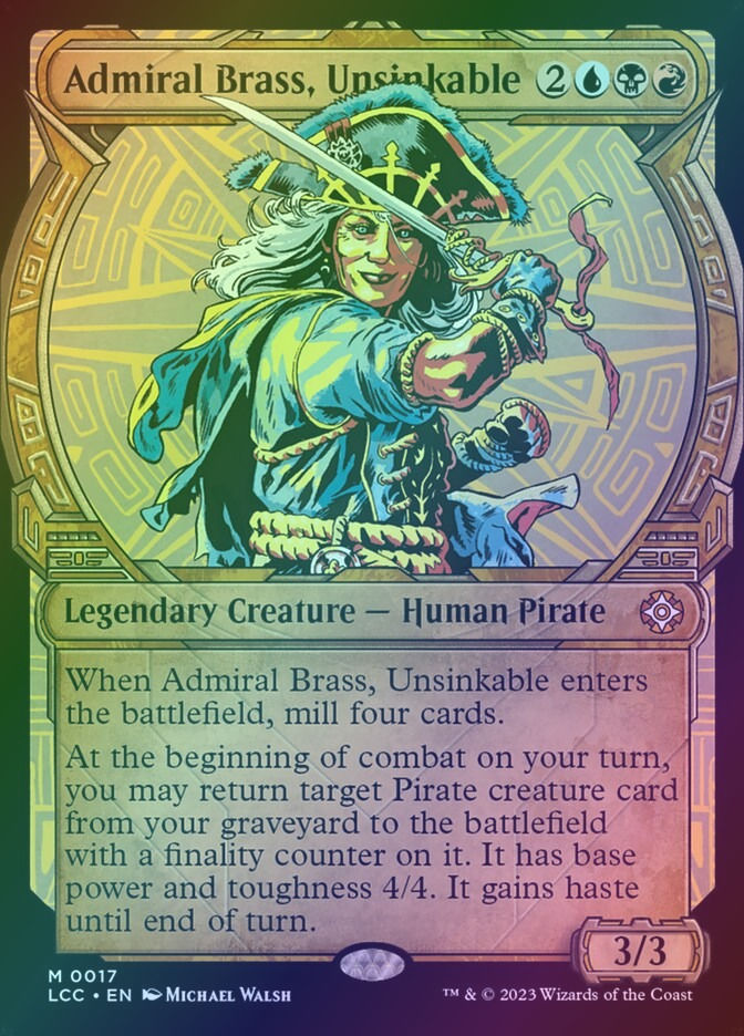 Admiral Brass, Unsinkable (LCC) (17) / Showcase / Foil