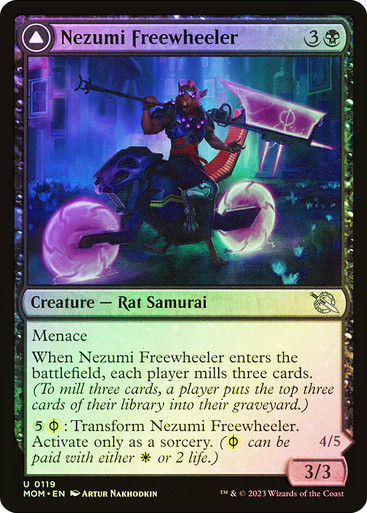 Nezumi Freewheeler // Hideous Fleshwheeler (mom) / Foil — cara 1 de 2