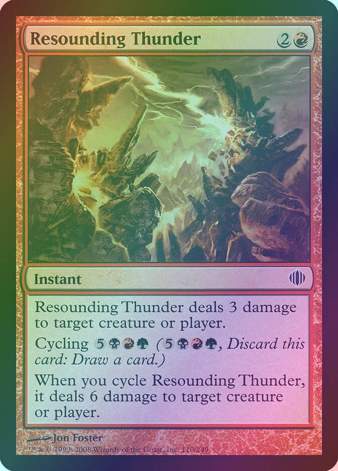 Resounding Thunder (ALA) (110) / Foil