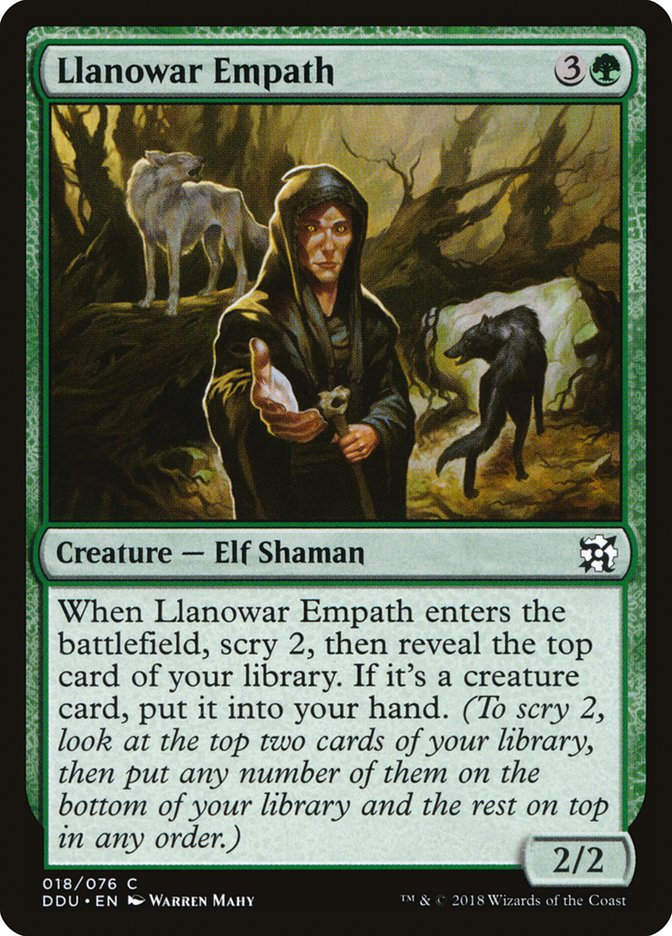 Llanowar Empath (ddu)