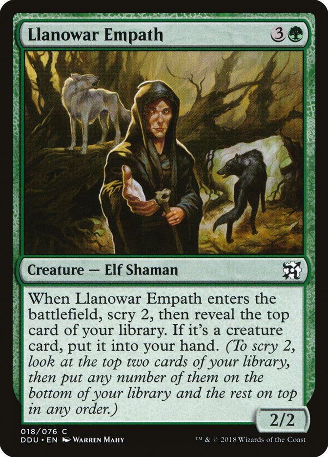 Llanowar Empath (ddu)