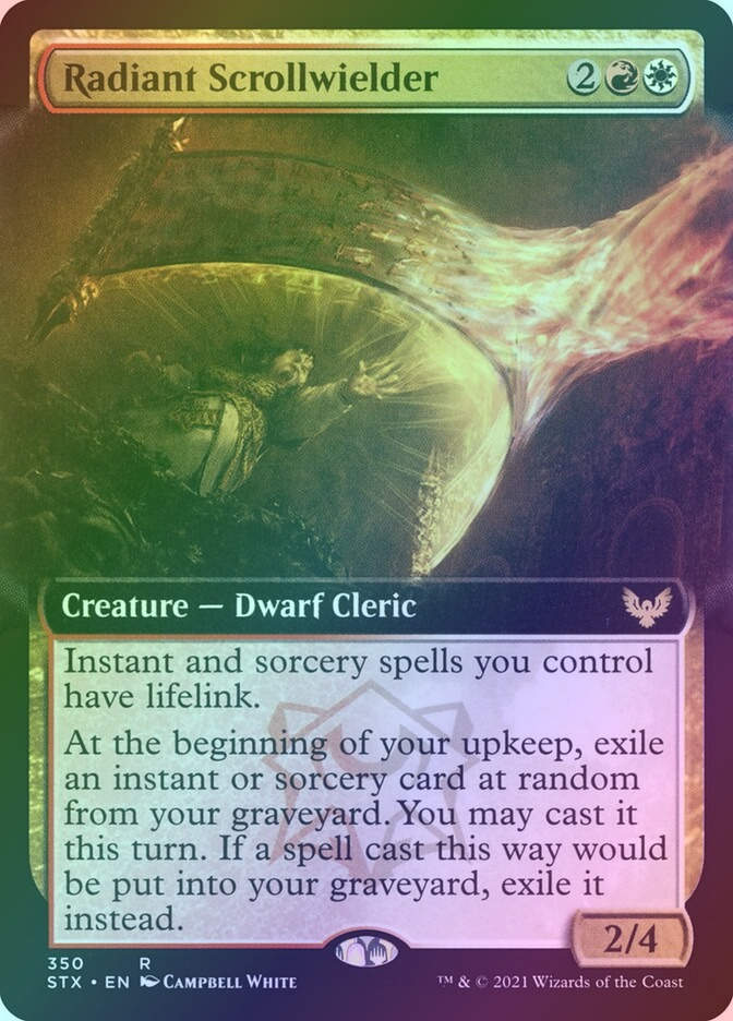 Radiant Scrollwielder (STX) (350) / Extended Art / Foil