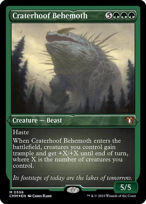 Craterhoof Behemoth (cmm) / Foil Etched