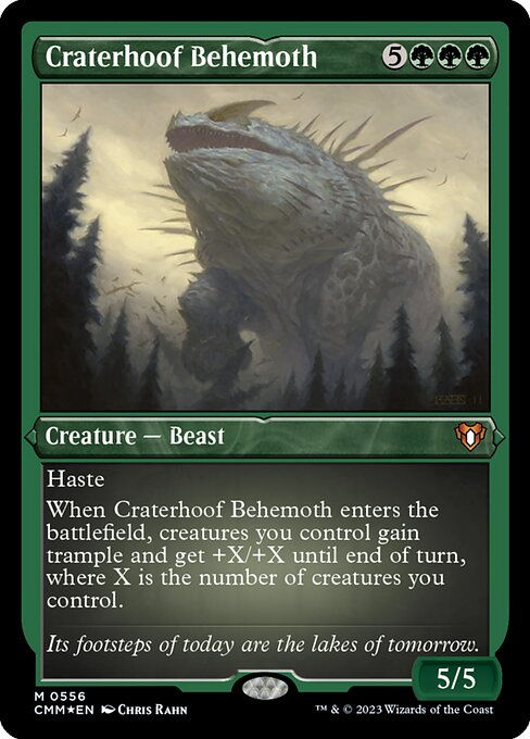 Craterhoof Behemoth (cmm) / Foil Etched