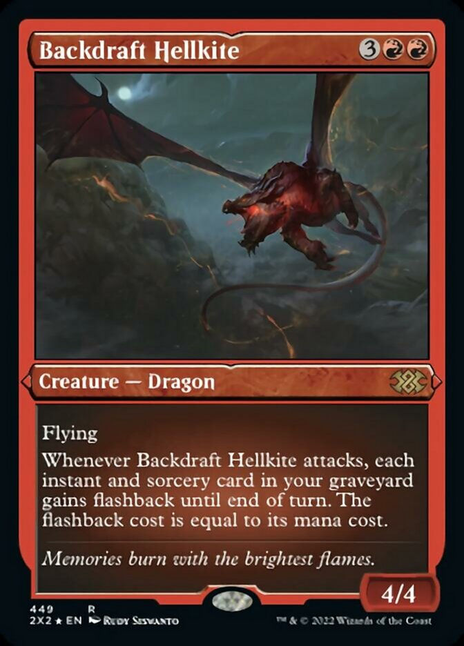 Backdraft Hellkite (2X2) / Etched Foil