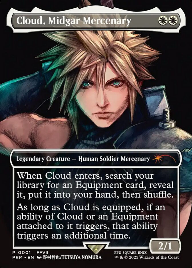 Cloud, Midgar Mercenary (PPRO) (2025-1) / Borderless / Foil