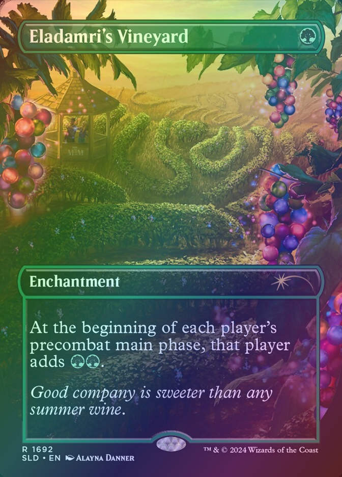 Eladamri's Vineyard (SLD) (1692) / Borderless / Foil