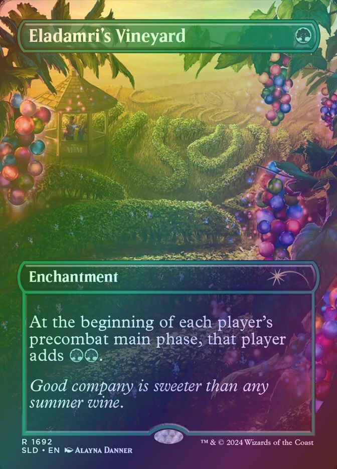 Eladamri's Vineyard (SLD) (1692) / Borderless / Foil