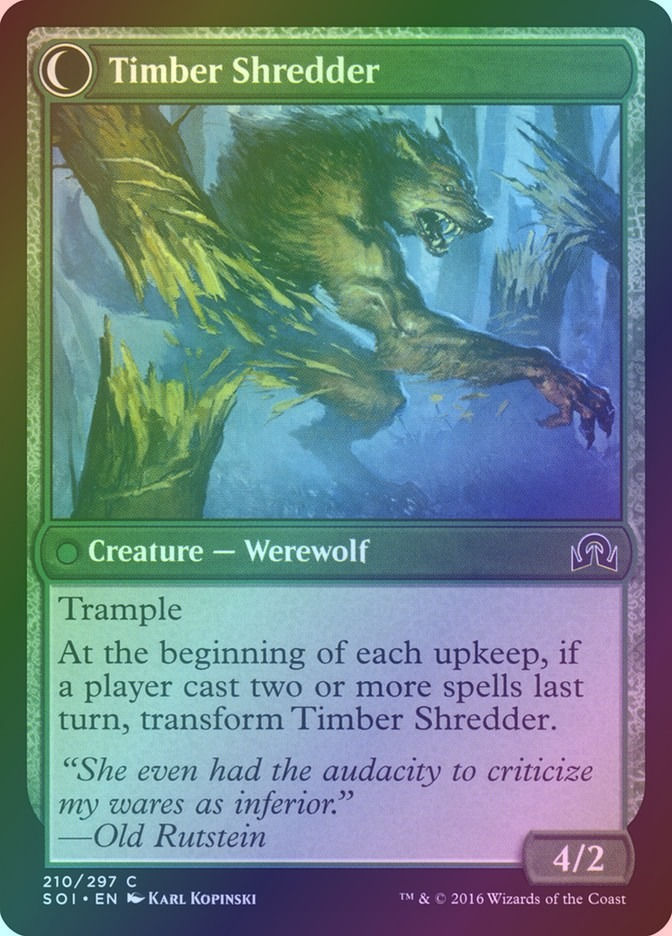 Hinterland Logger // Timber Shredder (SOI) (210) / Foil — cara 2 de 2