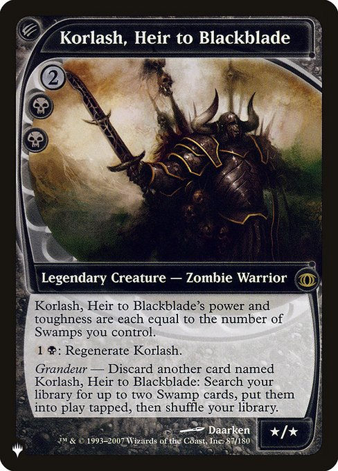 Korlash, Heir to Blackblade (PLST) (FUT-87)