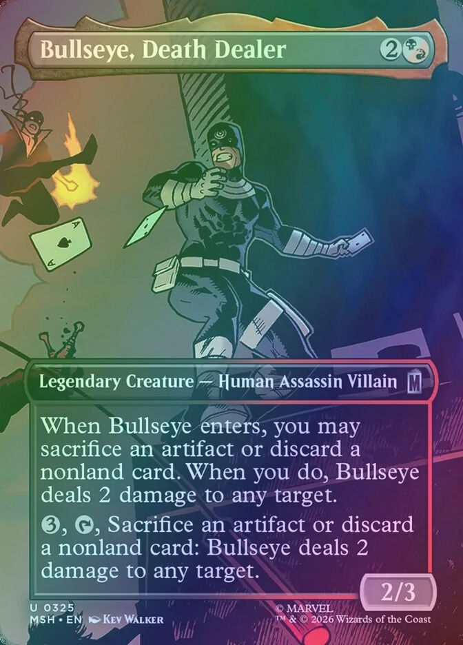 Bullseye, Death Dealer (MSH) (325) / Borderless / Foil