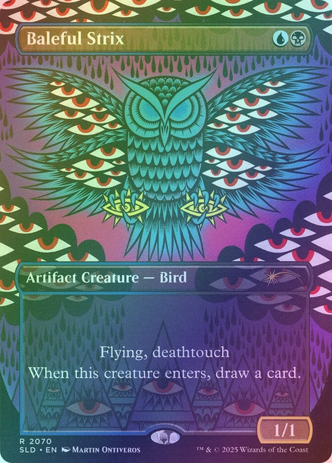 Baleful Strix (SLD) (2070) / Borderless / Rainbow Foil