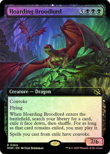 Hoarding Broodlord (mom_360) / Extended Art / Foil