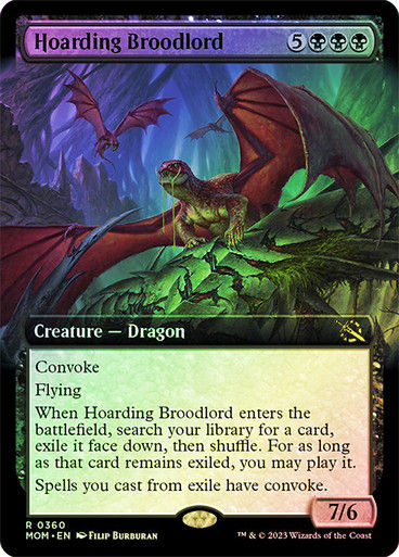 Hoarding Broodlord (mom_360) / Extended Art / Foil