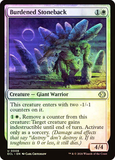 Burdened Stoneback (ECL) (8) / Foil