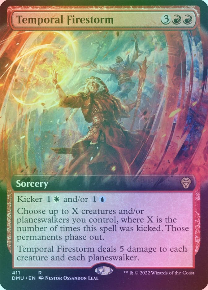 Temporal Firestorm (DMU) (411) / Extended Art / Foil