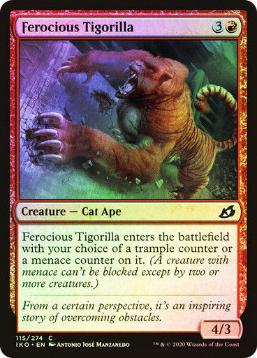 Ferocious Tigorilla (IKO) (115) / Foil