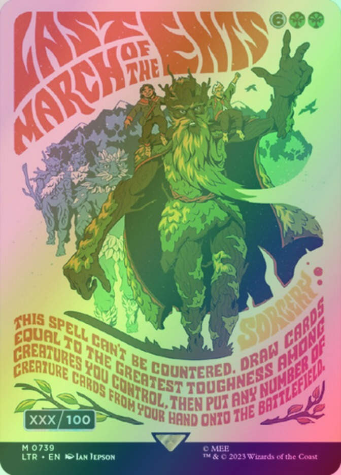 Last March of the Ents (LTR) (739z) / Borderless / Double Rainbow Foil