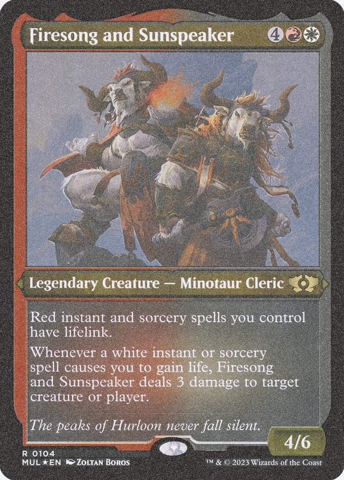 Firesong and Sunspeaker (MUL) (104) / Foil Etched