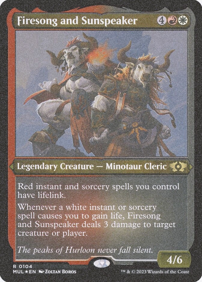 Firesong and Sunspeaker (MUL) (104) / Foil Etched