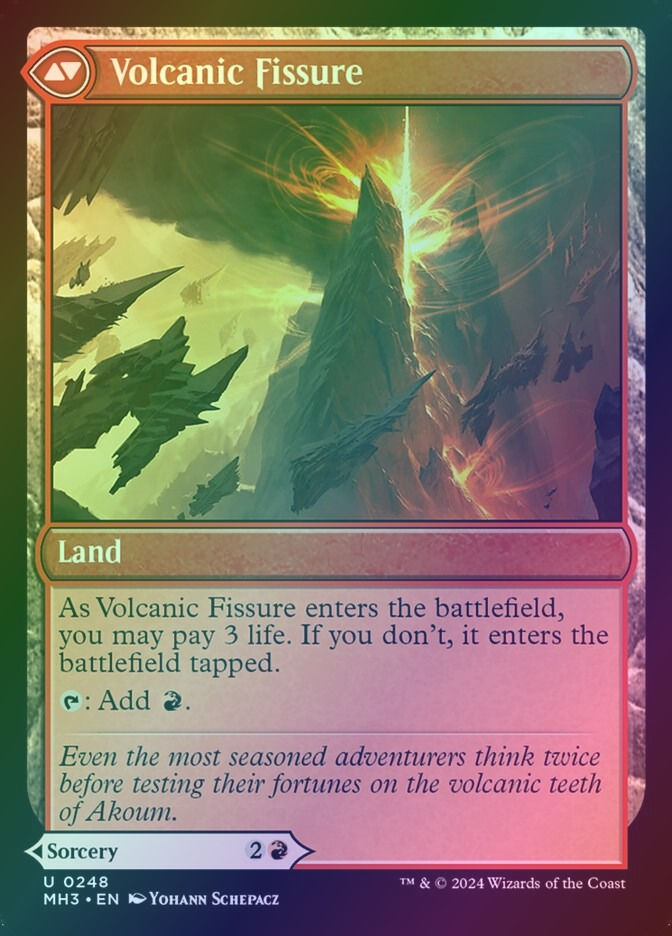 Sundering Eruption // Volcanic Fissure (MH3) (248) / Foil — cara 2 de 2